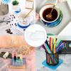 Samcos 3-Piece Coaster Silicone Mold, Round, Hexagon, and Square, for Epoxy Resin, UV Resin, Clay, and Soft Molds, DIY Crafts, Plates, and Dishes,