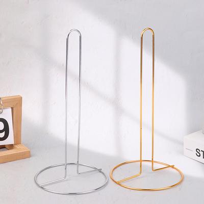 1Pc Ferro Cozinha Rolo De Papel Toalha Suporte De Papel Toalha De Banheiro Mesa De Jantar Vertical Guardanapo Suporte De Armazenamento De Cozinha