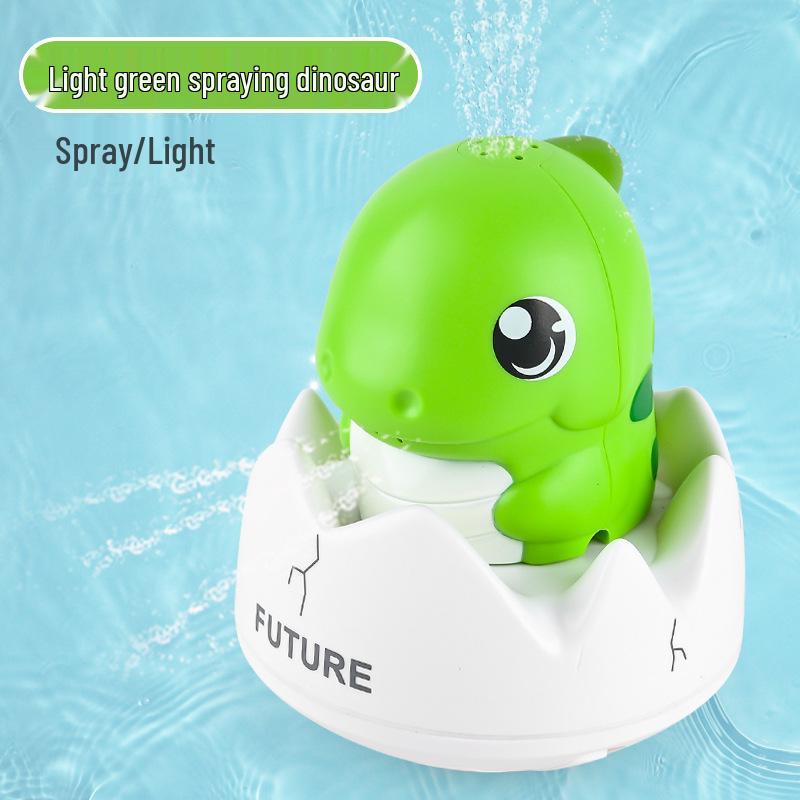 

Светящееся музыкальное яйцо динозавра, игрушка для ванны с распылением воды светло-зеленый