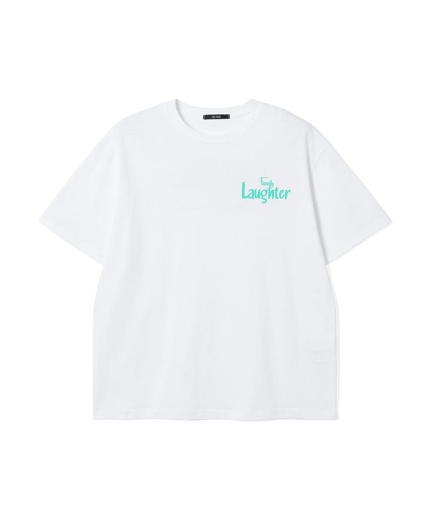 ADHOC Women'S Family Rafter Lettering T-Shirt (Ivory) (Hc5Sta4)