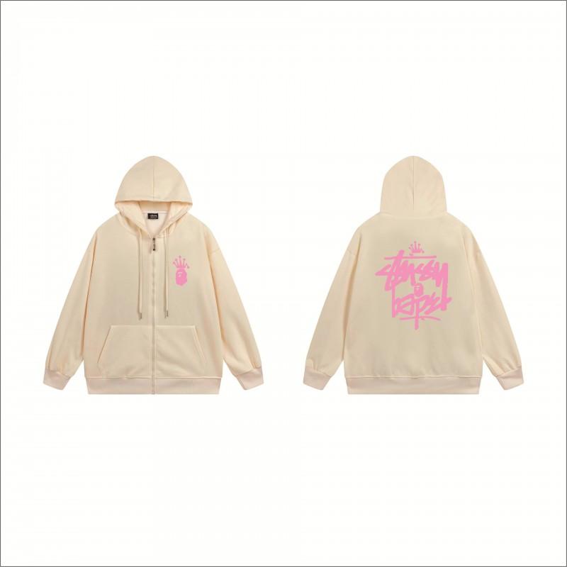 Stu Print Kapuzenpullover Langarm Herren Damen Winter Freizeit Übergroß Pullover
