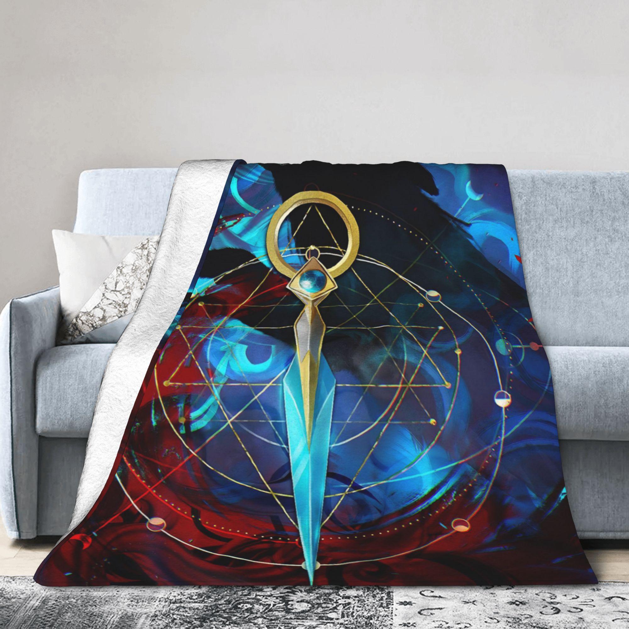 Panika Chen Unisex Dragon Age The Veilguard Fleece Throw Blanket Arpg Game For Bedspreads Knitted Blanket Car Warm Breathable