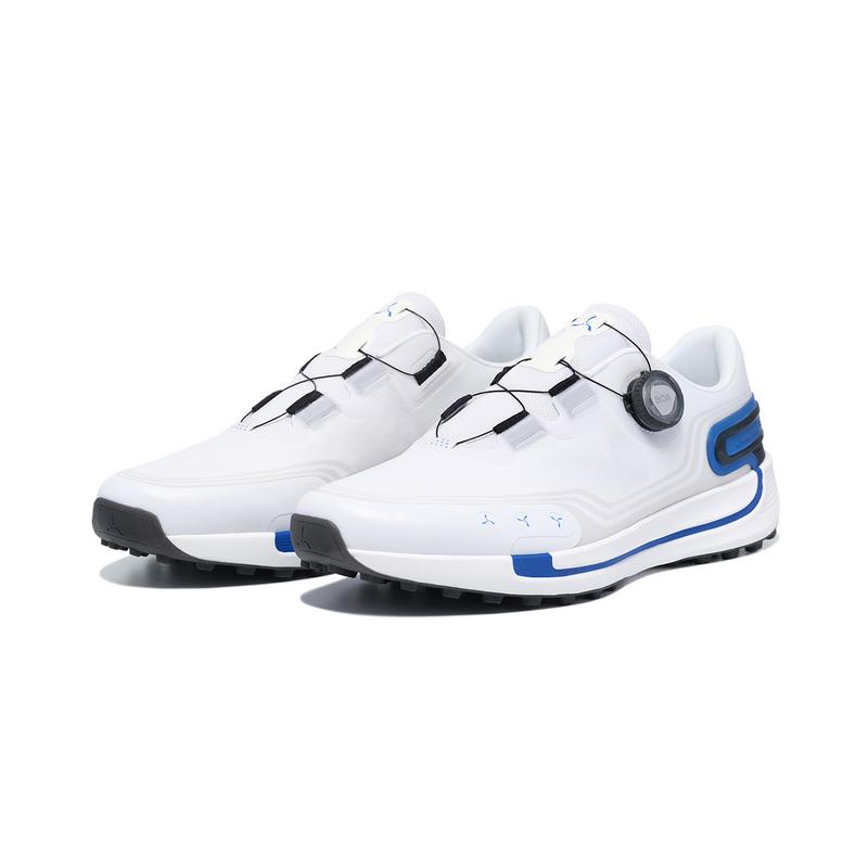 Li-Ning 1990 Eagle Style Sports Comfortable Wear-Resistant Breathable Low-Top Golf Shoes Men sneaker Standard-White AGFV003-5