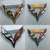 Elegant Zinc Alloy Metal Crossed Flag Emblem For Corvette C7 Stingray Badge