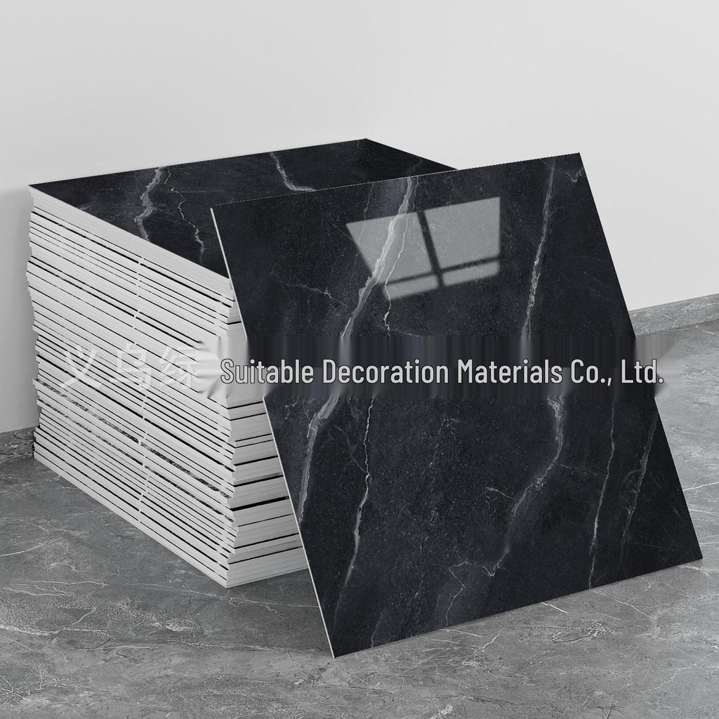 Self-Adhesive Pink Marble Wallpaper: Waterproof, Heat-Resistant Wall Sticker with Aluminum Plastic Panel