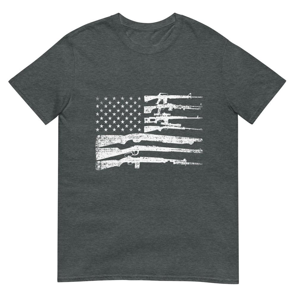 American Flag Guns Vintage 2nd Aunisexdunisext Pro Gun Tshirt