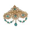 Crystals Arabic Brooch Featuring Hollow Out Tassels Designs For Women Bridal Caftan Pin