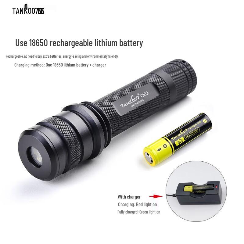 TANK007 CI02 LED Waterproof Flashlight