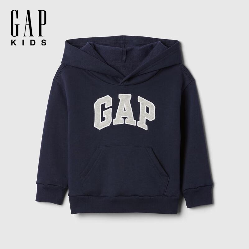 Gap Boys  Toddler Applique Logo Fleece Hooded Sweatshirt 110/60