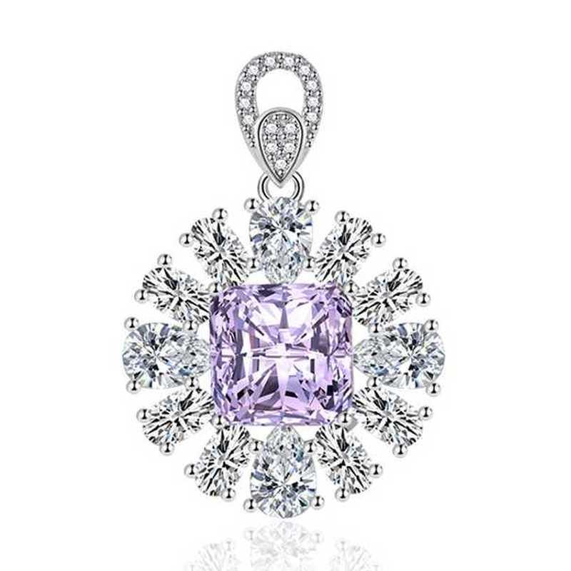 Sace Gems Κλασικό πολυτελές γυναικείο κρεμαστό κολιέ ζιργκόν Κοσμήματα Δώρο πάρτι υπόσχεσης γάμου