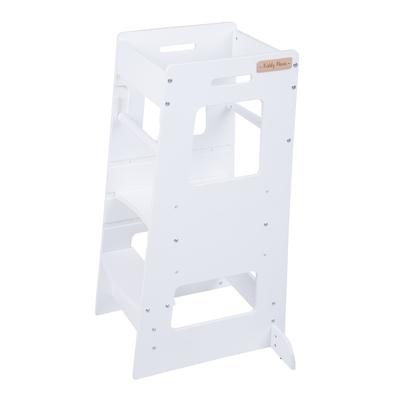 Ayudante de cocina para niños, taburete, torre de aprendizaje para niños, silla de aprendizaje ajustable, st-003, blanco