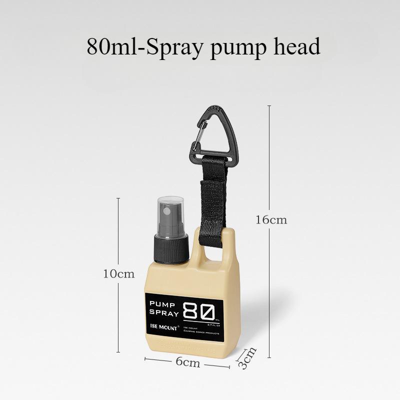 1Pc 80ml Empty Spray Bottle Plastic Outdoor Portable Hanging Liquid Container for Alcohol Sterilization Travel Accessories Tools