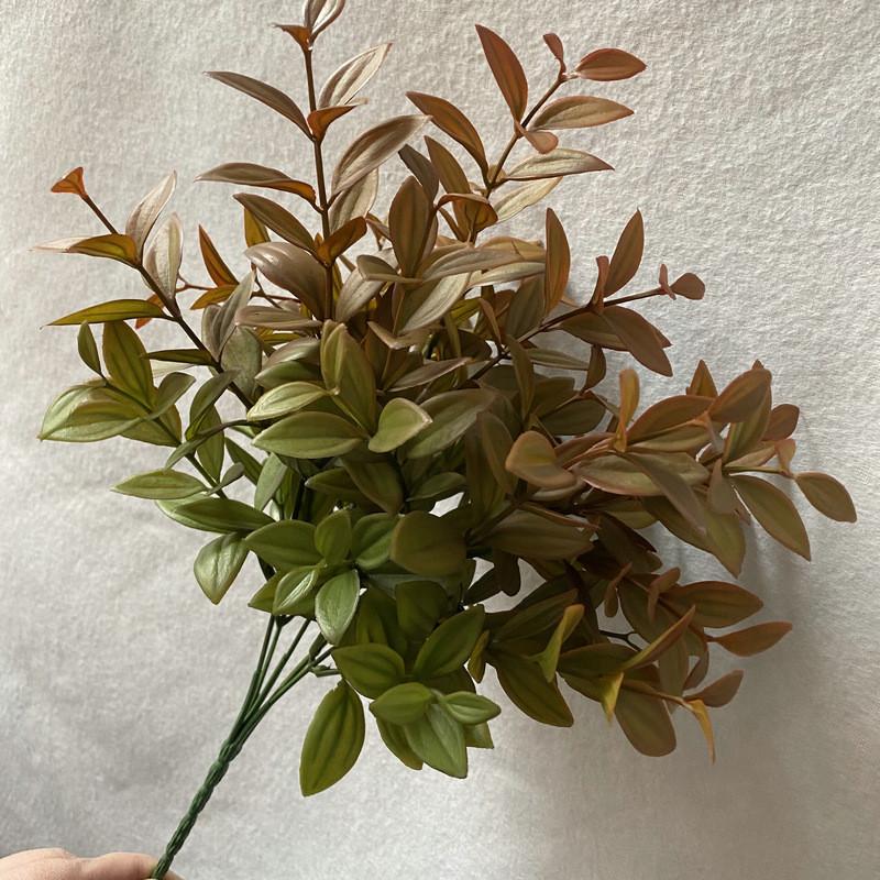 Faux Greenery Plastic Leaves For Wedding Arch Decor Photography Props Decor Home