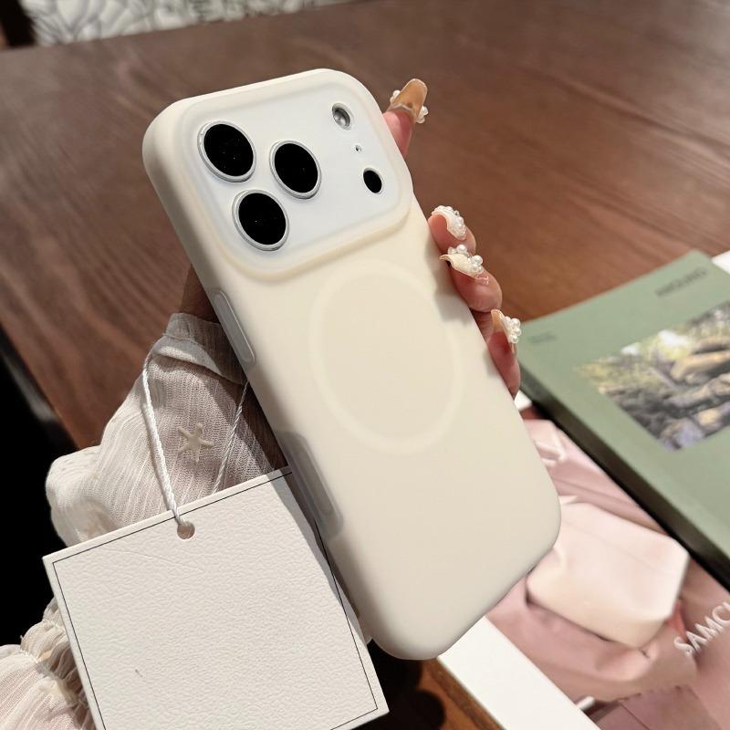 For Jelly Liquid Silicone Phone Case For For Iphone 17 16 Pro Max Magnetic Matte Cover For For Iphone 1 14 13 17 Pro Max Case