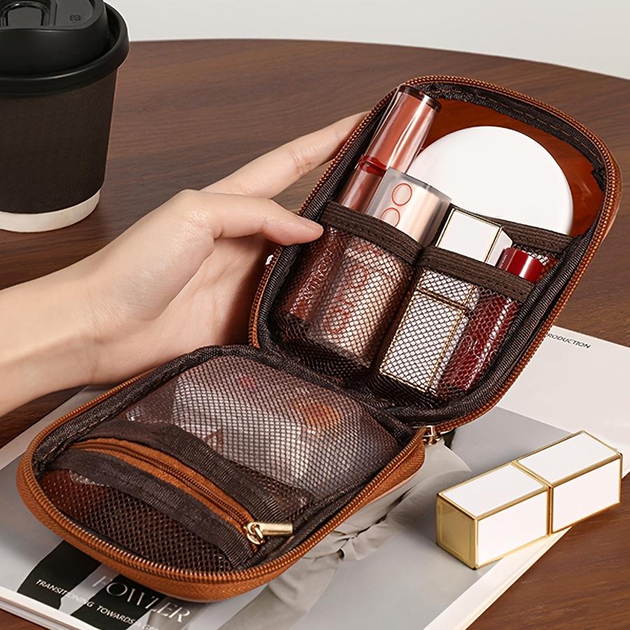 Transparent Travel Cosmetic Bag Portable Mini Waterproof Cosmetic Lipstick Storage Bag Multifunctional Clutch Bag