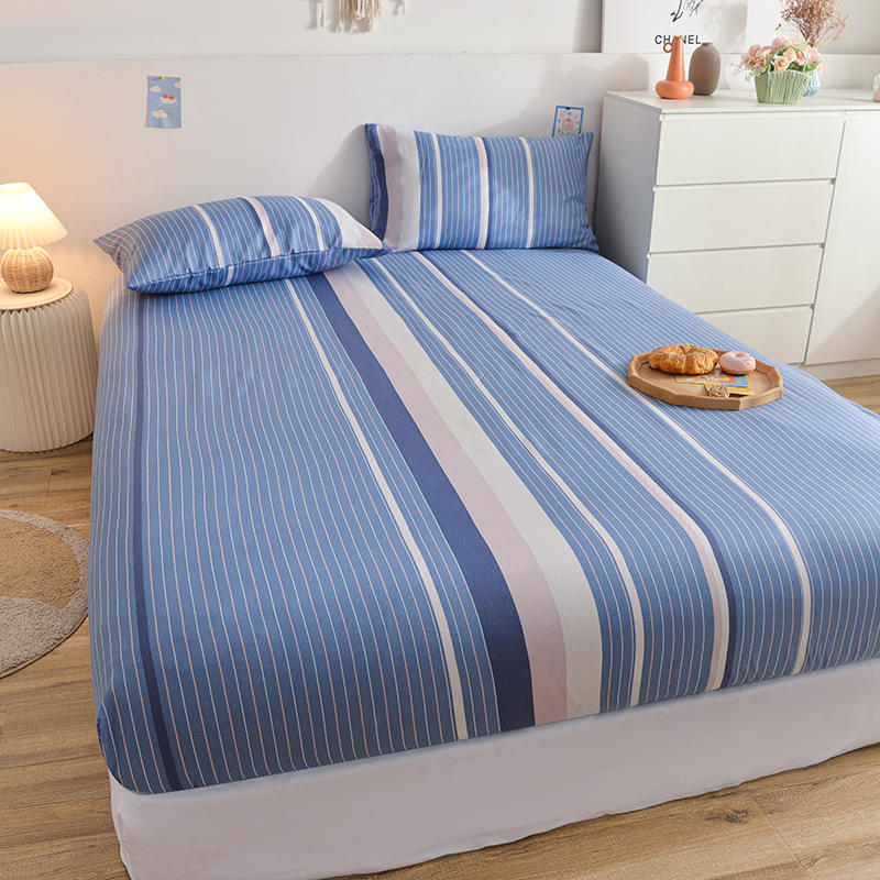 Brushed Bed Fitted Sheet Thicken Fabric Microfiber Bed Sheets Single Bed Linen for Double Bed Queen/King Size Mattress Cover180