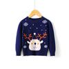 New Christmas Reindeer Sweaters for Children, Autumn and Winter Knitted Sweaters for Boys, Girls and Babies