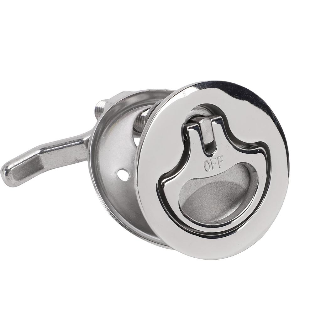 Boat Cam Latch Polished Stainless Steel Round Marine Hatch Latch Flush Pull Handle For Boat Marine Hatch Deck