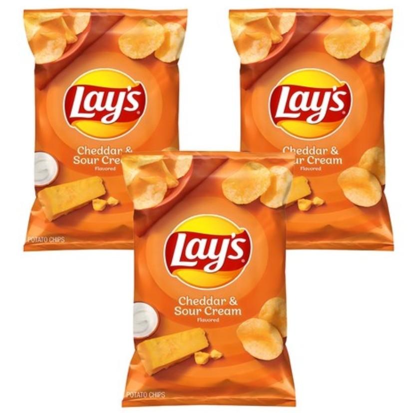 [Lay's] Klasyczne chipsy ziemniaczane / Chipsy ziemniaczane Cheddar i Kwaśna śmietana (42,5g/184,2g), Koreańskie przekąski