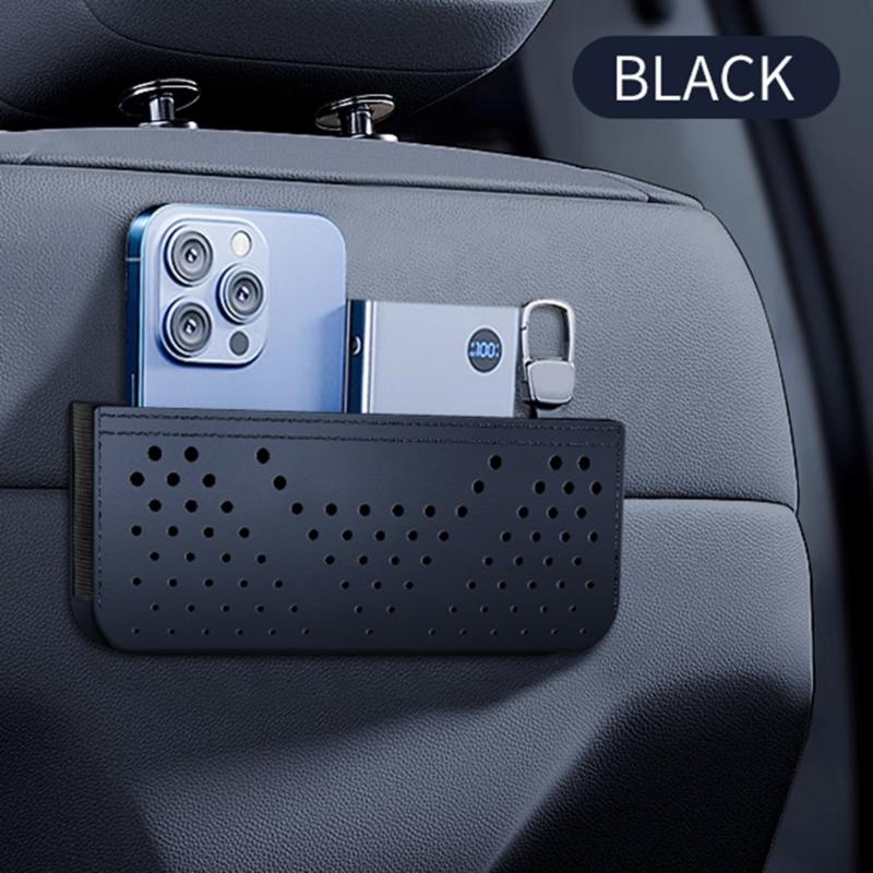 Stylish Vehicle Interior Net Bag Organizers Adhesive Phone Holder and Organizers for Various Vehicles Easy Organization