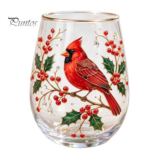 Blumenmuster Glasbecher Morgen-Teetasse, Kolibri-Blumenbecher mit Goldrand, Natur-Motiv Glasware für Kaffee Saft Wein Heiß Kalt