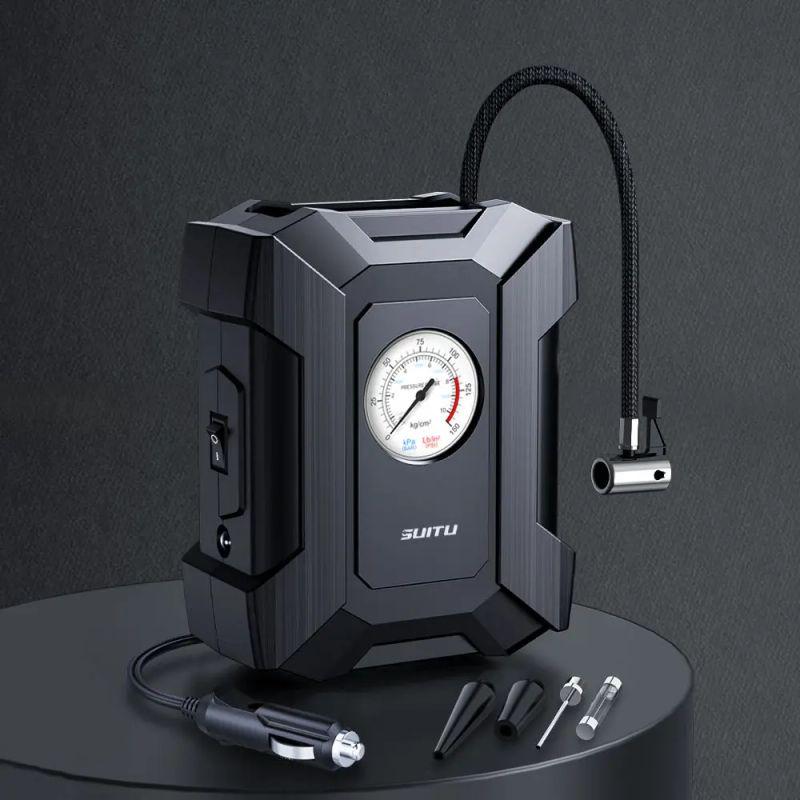 

Car Air Pump, Car-Style Electric Tire Pump, Multi-Functional Air Pump, 12V Car Air Pump, Dc12V Pointer Model with Line