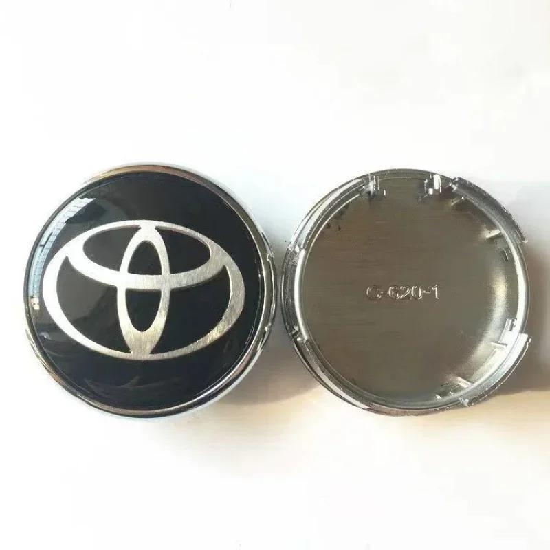 4 Stück 62mm Auto Radnabendeckel Nabenkappe Felgennabe Staubschutz Abdeckung Emblem Für Toyota coroll acamry rav4 prius yaris Zubehör
