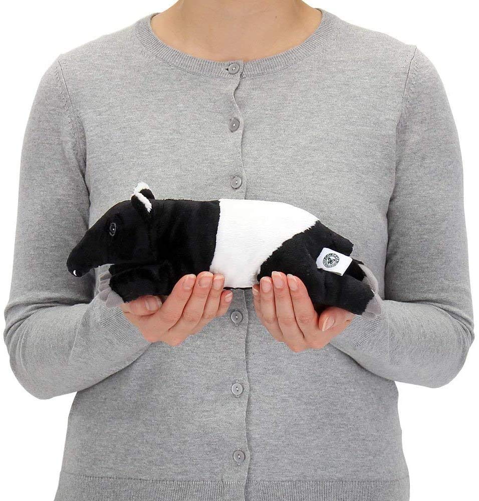 Colorata Malayan Tapir Plush Toy (Lying Down SeriesSoft TouchFluffy) Realistic Animal Toy, Birthday Gift, First Toy, Christmas Present