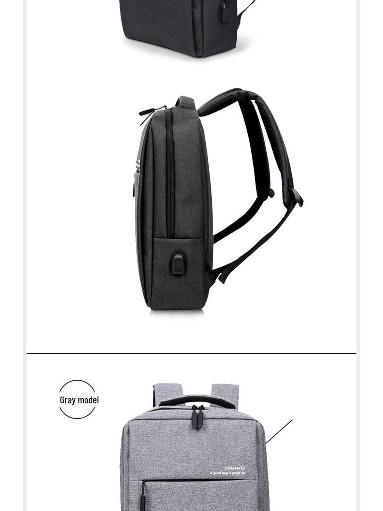 Men's High-End Fashion Waterproof Business Commuter Backpack with Large Capacity for Laptops and Travel
