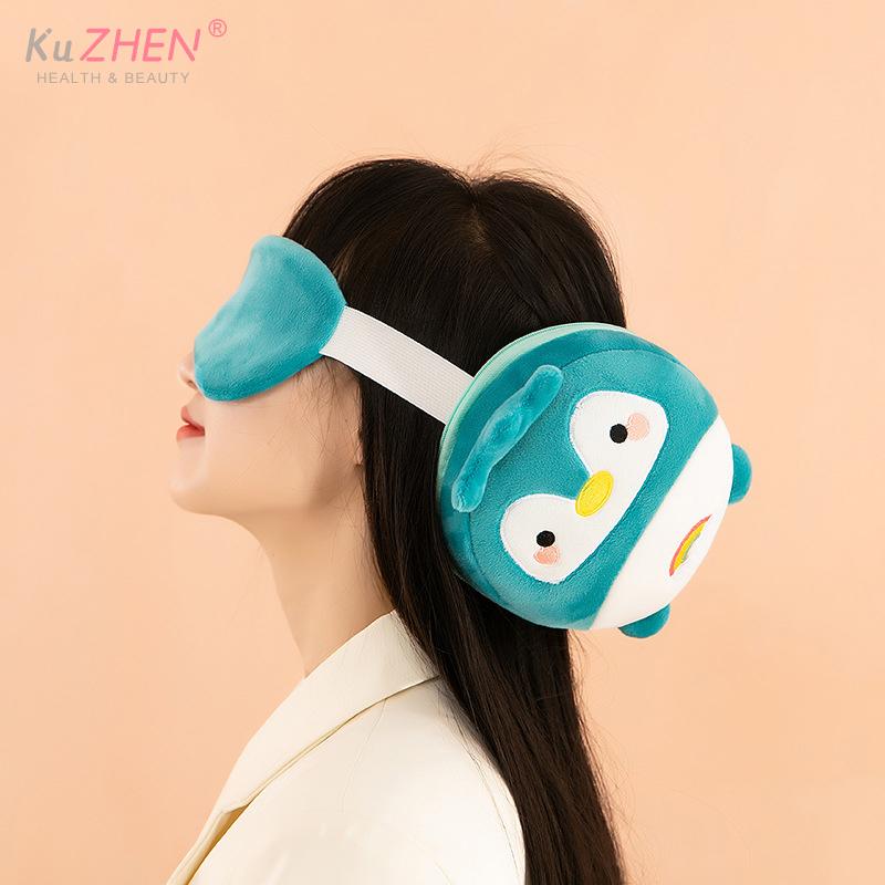 New 2 In 1 Portable Sleeping Mask Neck Pillow For Travel Eye Cover U-shaped Flight Sleep Rest Office Napping Sleeping Pillows