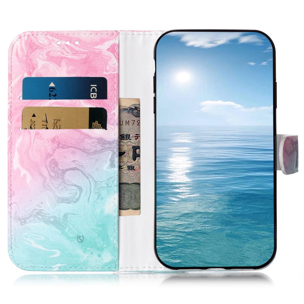 For Motorola Moto G35 5G Case Pattern PU Leather Flip Phone Cover
