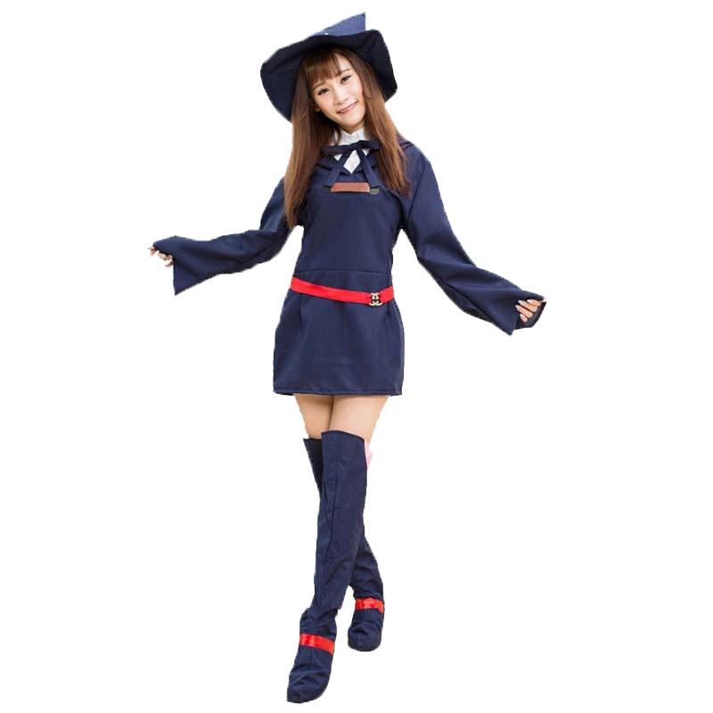 

Academia Little Witch Akko Kagari Dress Halloween Cosplay Costume Outfit Uniform