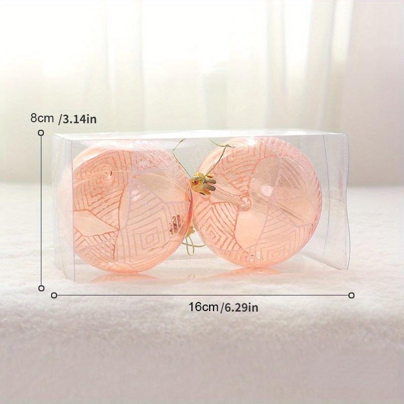 

Набор шаров для рождественских украшений - Небьющиеся прозрачные пластиковые декоративные шары для рождественской елки, дома, праздника, свадьбы, вечеринки оранжевый