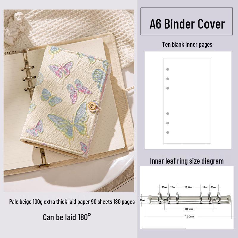 Abnehmbares niedliches hochwertiges Notizbuch mit losem Blatt für Mädchen