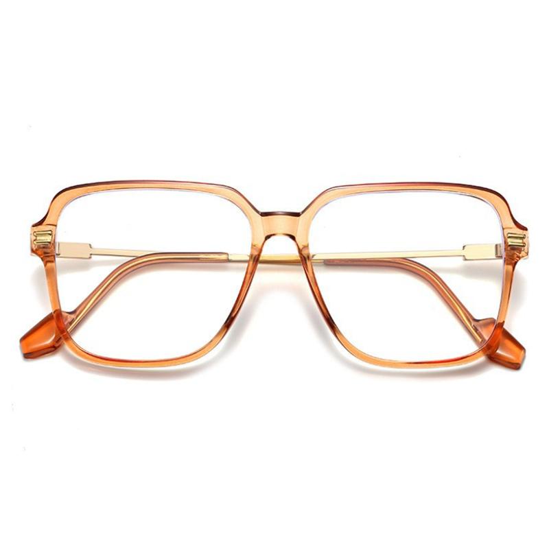 Big Frame Square Nearsighted Glasses For Women Fashion Student Photochromic With Diopters 0 To -6 0