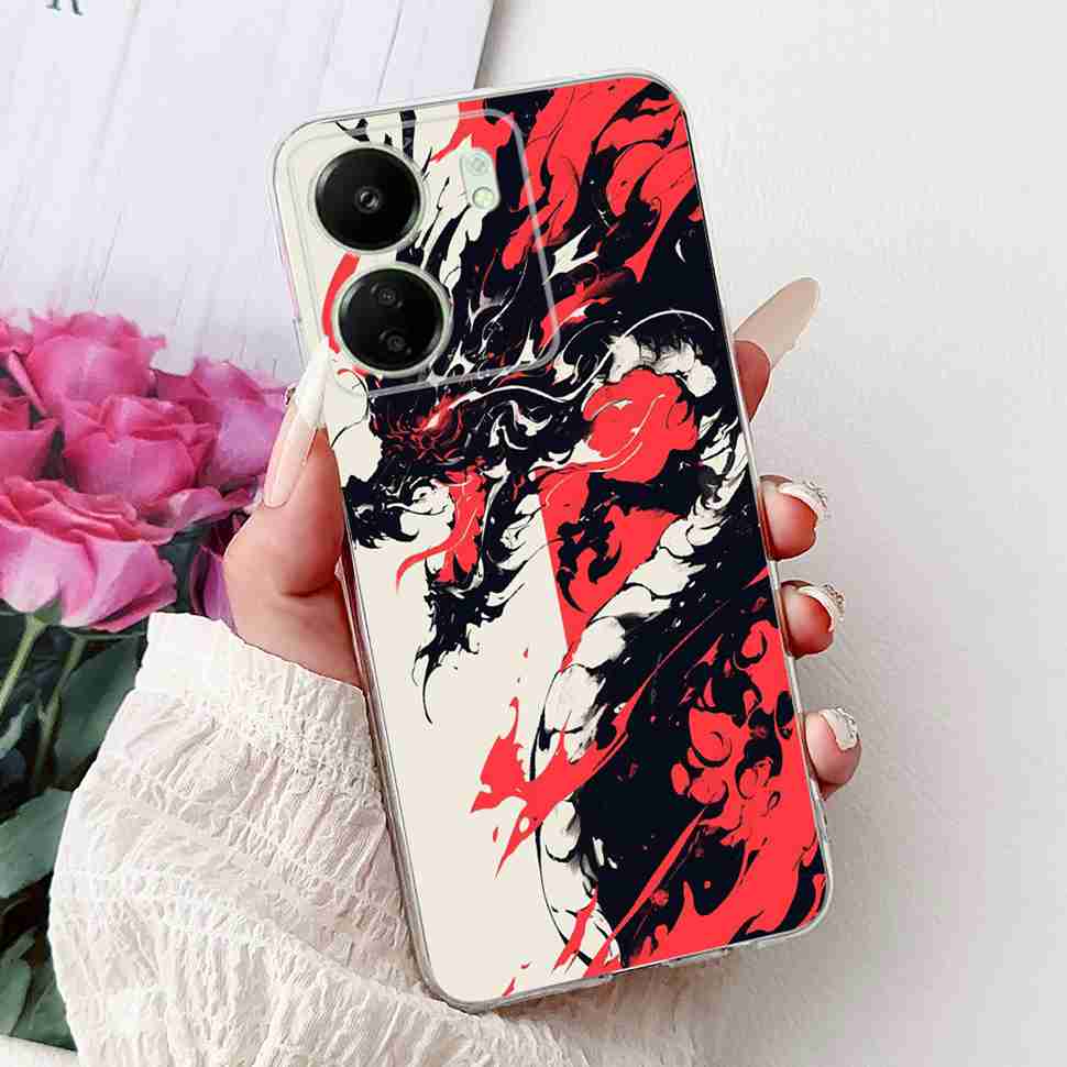 For Xiaomi Redmi 13C 4G Case Redmi13C 2023 New Fashion Pattern Cover Silicone Soft Phone Case For Xiaomi Poco C65 PocoC65 Fundas