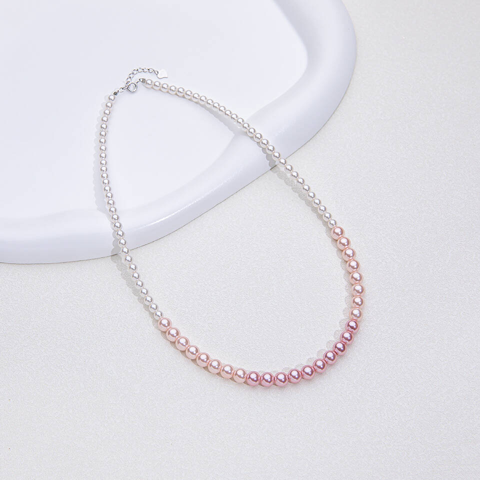 925 Ayar Gümüş 6mm İnci Kolye Kadınlar İçin Boyun Takısı İnci Boncuklu Choker Ucuz Ürünler Parti Hediyesiyle