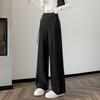 Ta Chi New Chinese Style Wide-Leg Casual Pants with Frog Buttons