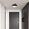 Aisle Light Wood Grain Modern Simple Cloakroom Porch Porch Balcony Light Entry Hall Japanese Lighting  Led Ceiling Light