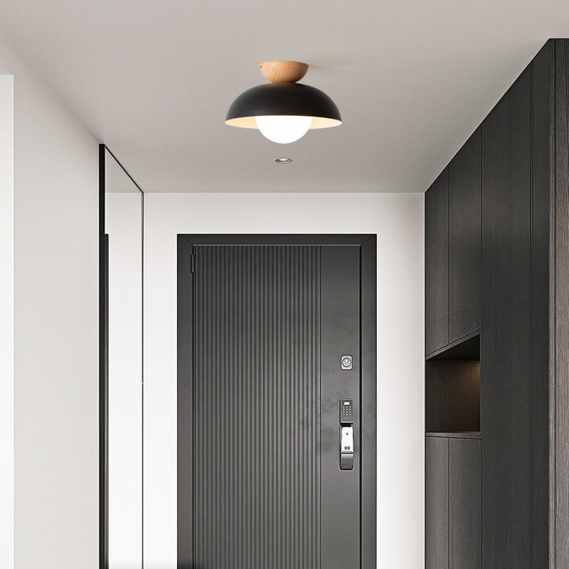 Aisle Light Wood Grain Modern Simple Cloakroom Porch Porch Balcony Light Entry Hall Japanese Lighting Led Ceiling Light