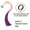 Long Straight Dyed Golden Ponytail Wig Synthetic Ponytail Wig Female Wig Shiny Heat-resistant Easy To Wear Party Use