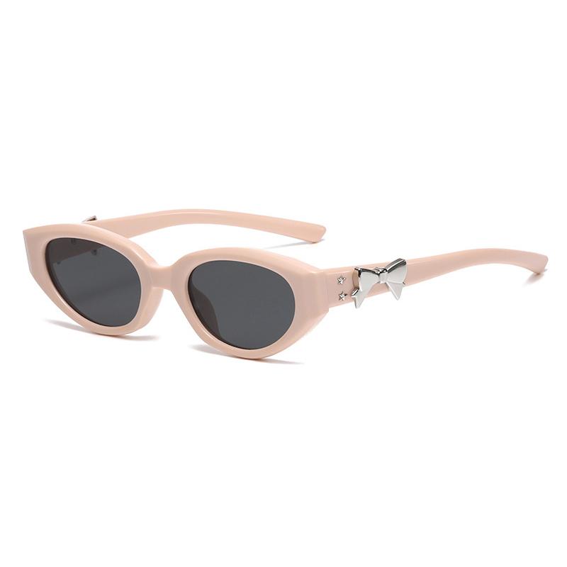 

Fashion Cat Eye Sunglasses Women UV400 Protection Retro Bow Embellished Designer Sun Glasses