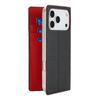 For iPhone 17 Pro Wallet Case Genuine Cow Leather Phone Cover Litchi Texture