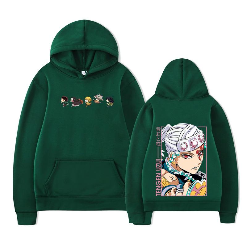 

Свитер-пуловер Demon с принтом Tengen Uzui, толстовка с капюшоном для мужчин и женщин, свободный повседневный свитер в уличном стиле, размер S-3XL, топ XL
