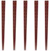 Happy Set of Made In PID2940 J-kitchens Chopsticks, 5, Material Wood, Chopsticks, Japan,