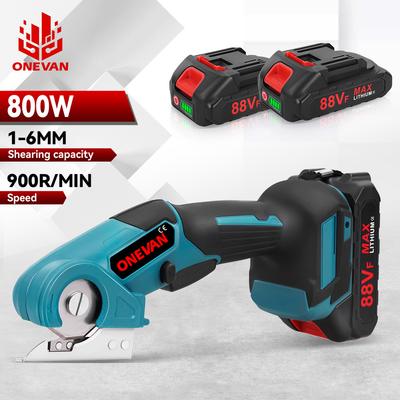 800W Akumulátorové elektrické nožnice Rezačka látky Kov Kobercové rezné nástroje Hliníková zliatina Nerezová rezačka Pre batériu Makita