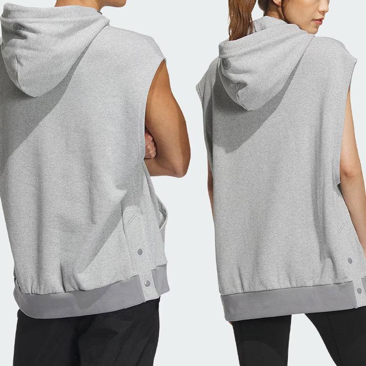 Adidas Originals Toc Hooded Vest Unisex Tops Gray IZ1532