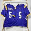 LSU Tigers NCAA College Football Practice Jersey Mens Cotton Sportswear Rugby Fan Wear Fall