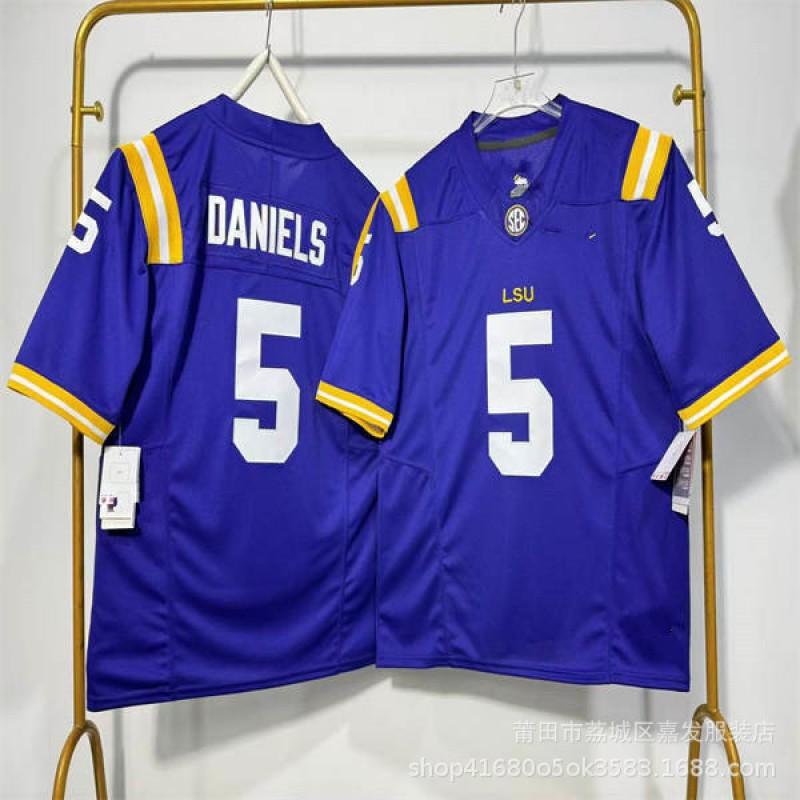 LSU Tigers NCAA College Football Practice Jersey Mens Cotton Sportswear Rugby Fan Wear Fall