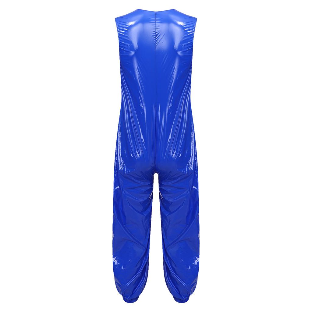 Heren Waterdichte Herbruikbare Luier Romper M-3XL Mouwloos Voorkant Rits Elastische Beenmanchetten Adaptieve Jumpsuit voor Volwassenen met Speciale Behoeften